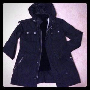 Hurley military black jacket